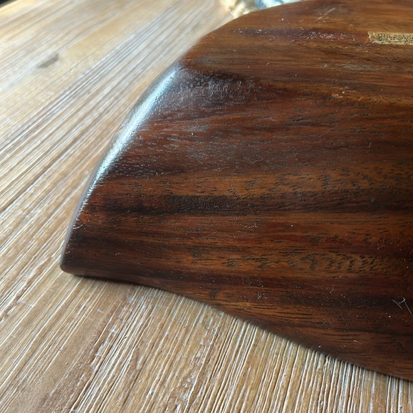 Vintage Handmade Workshop For The Blind Salvation Army Made In Haiti Wood Bowl - Picture 6 of 10